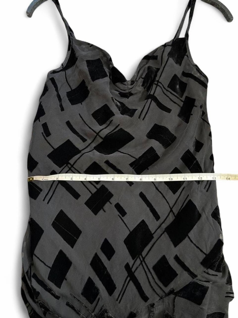 Y2k BEBE Silk blend Black Asymmetric Slip Dress - Women - Picture 6 of 8